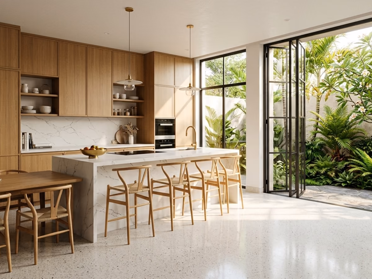 Bếp minh hoạ cho mức hoàn thiện Cao cấp